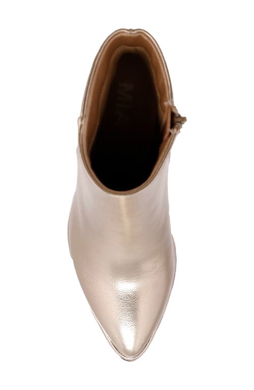 Mia Domina Womens Crackle Manmade Ankle Boots In Silver