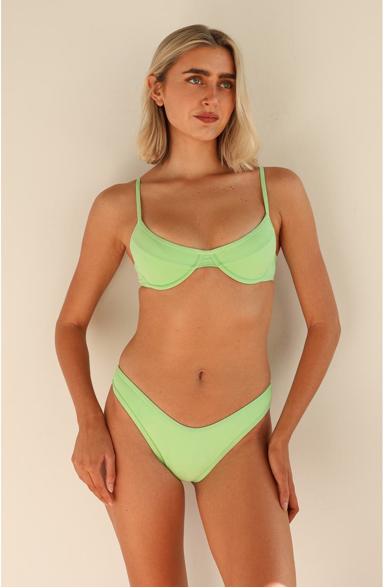 Dippin Daisys West Coast Underwire Bikini Top, Main, color, Mojito