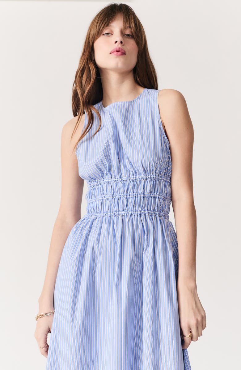 DELUC Capelas Stripe Cotton Maxi Sundress, Alternate, color, 