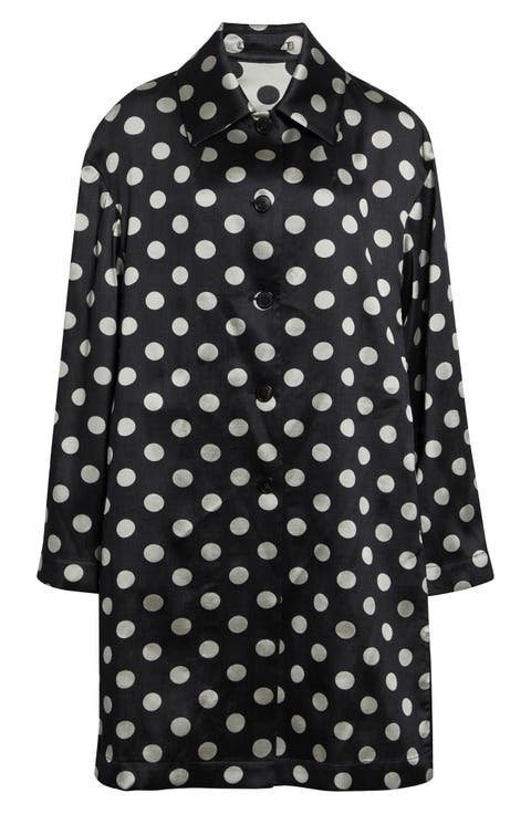 Polka Dot Washed Mousseline Coat