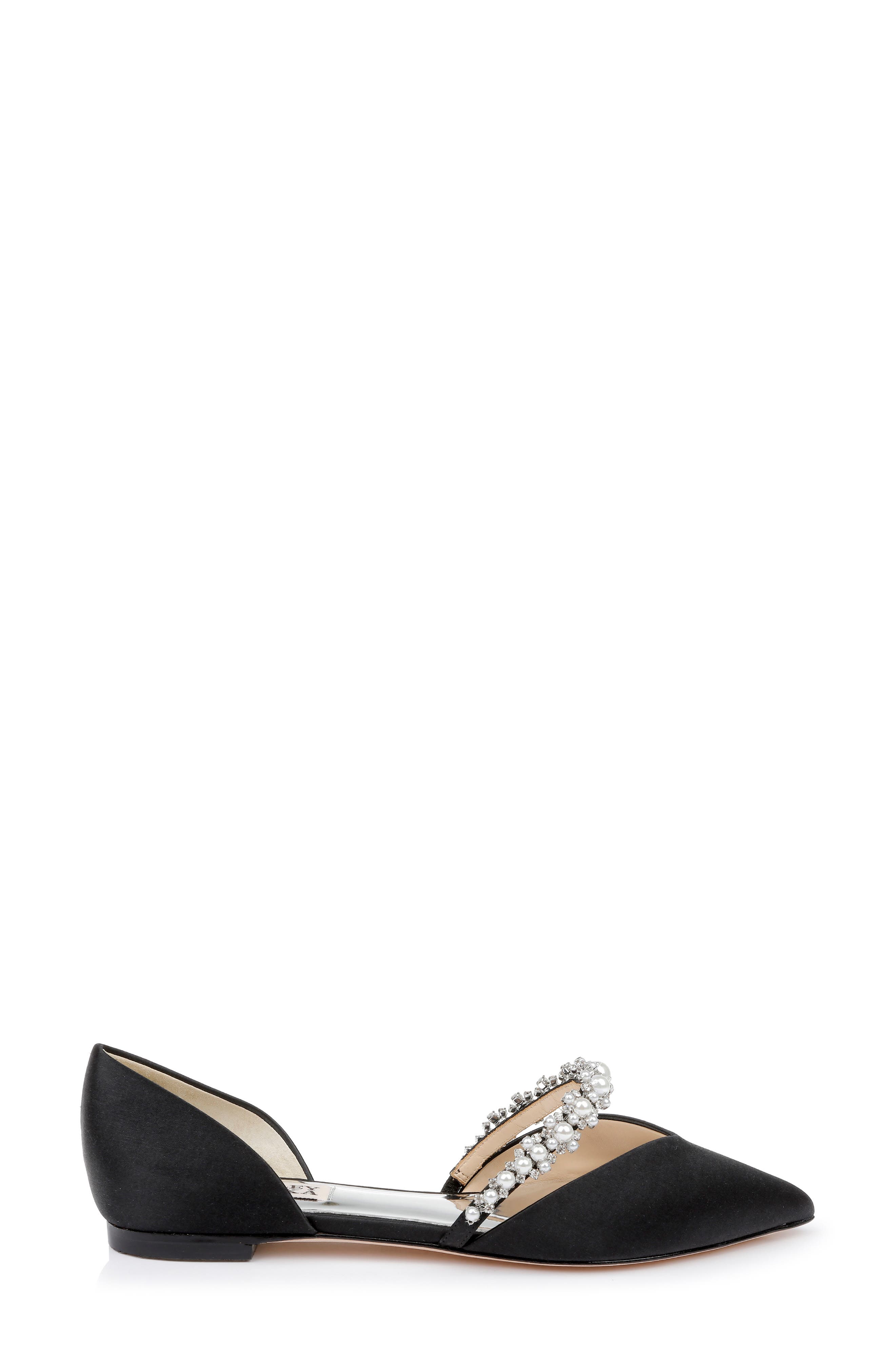 Natalia d'Orsay Flat, Alternate, color, BLACK