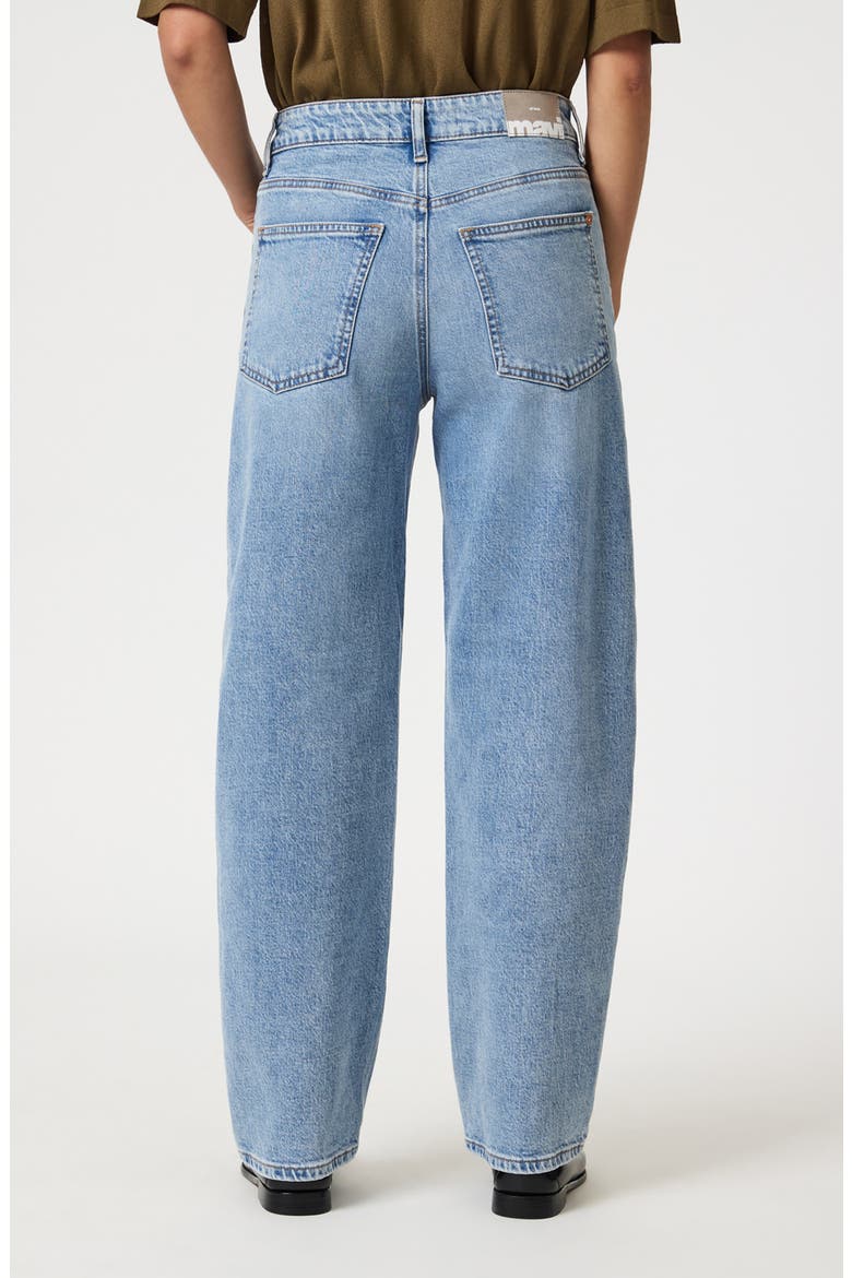 Nica High Waist Barrel Leg Jeans, Alternate, color, LIGHT BRUSHED CLASSIC BLUE