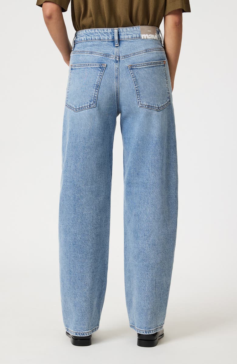 Mavi Jeans Nica High Waist Barrel Leg Jeans, Alternate, color, Light Brushed Classic Blue