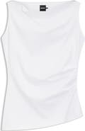BOSS Emiaka Sleeveless Cowl Neck Top