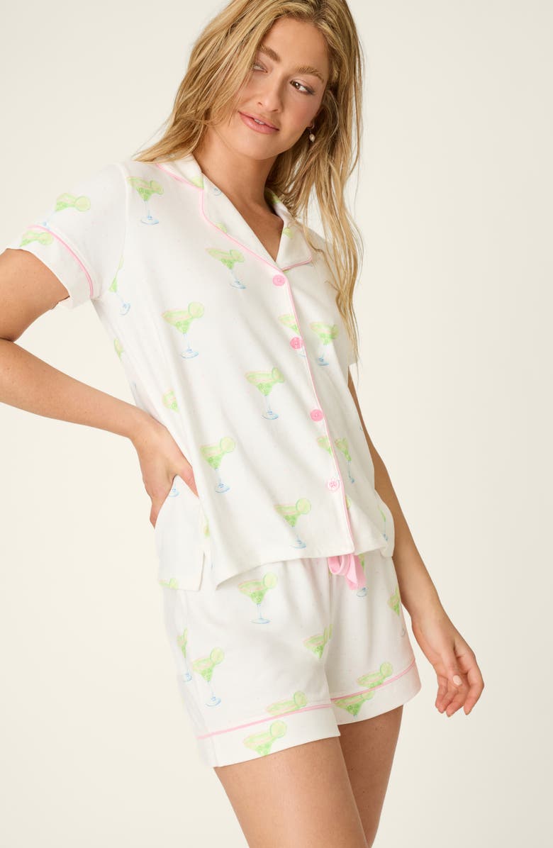 PJ Salvage Margarita Mama Short Pajamas, Alternate, color, Ivory