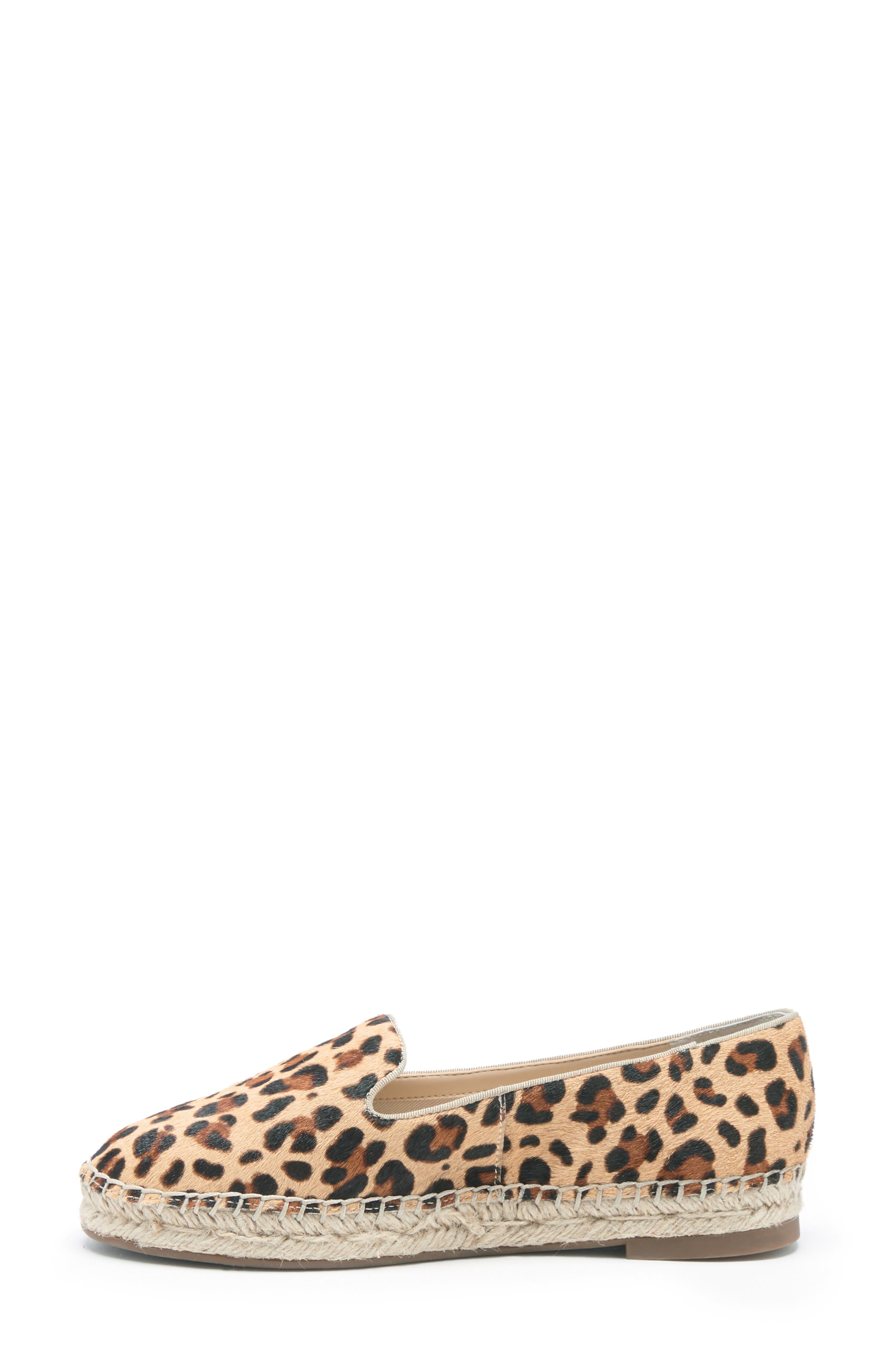 Sammah Espadrille Loafer, Alternate, color, TAN LEOPARD CALF HAIR