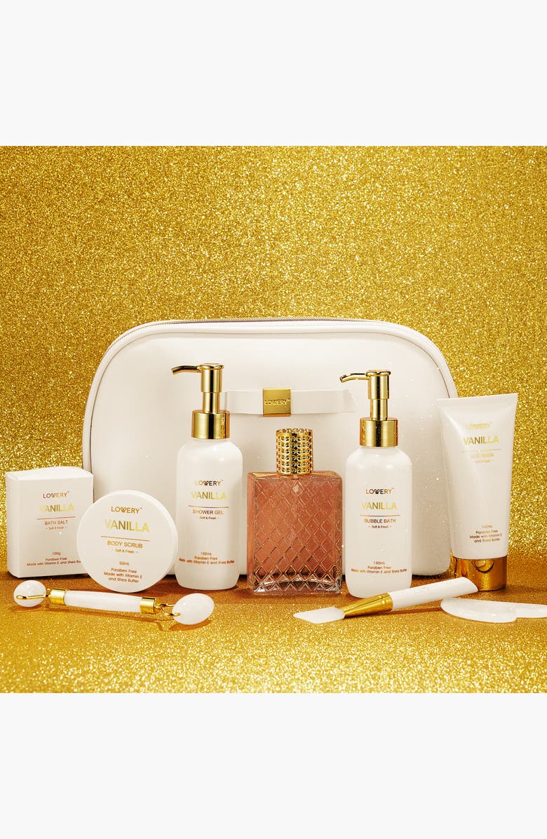 Lovery Premium Vanilla Bath and Body Luxury Spa Kit, Alternate, color, NO COLOR