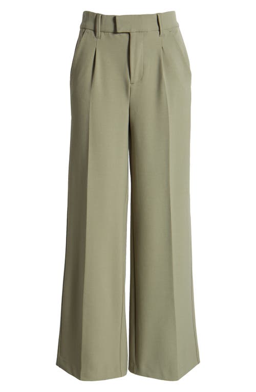 Wit & Wisdom Relaxed Waist Wide Leg Trousers In Dried Thyme
