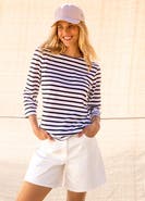 Saint James GALATHEE II - ¾ Sleeve Breton Striped Top