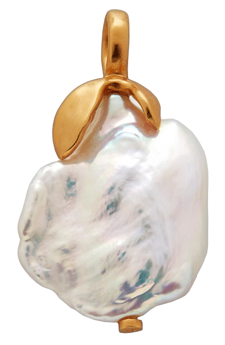 Monica Vinader Keshi Pearl Necklace Enhancer, Alternate, color, Gp