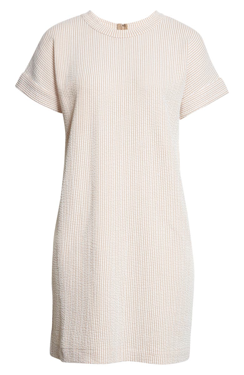 Club Monaco Textured Stripe Dress, Alternate, color, 