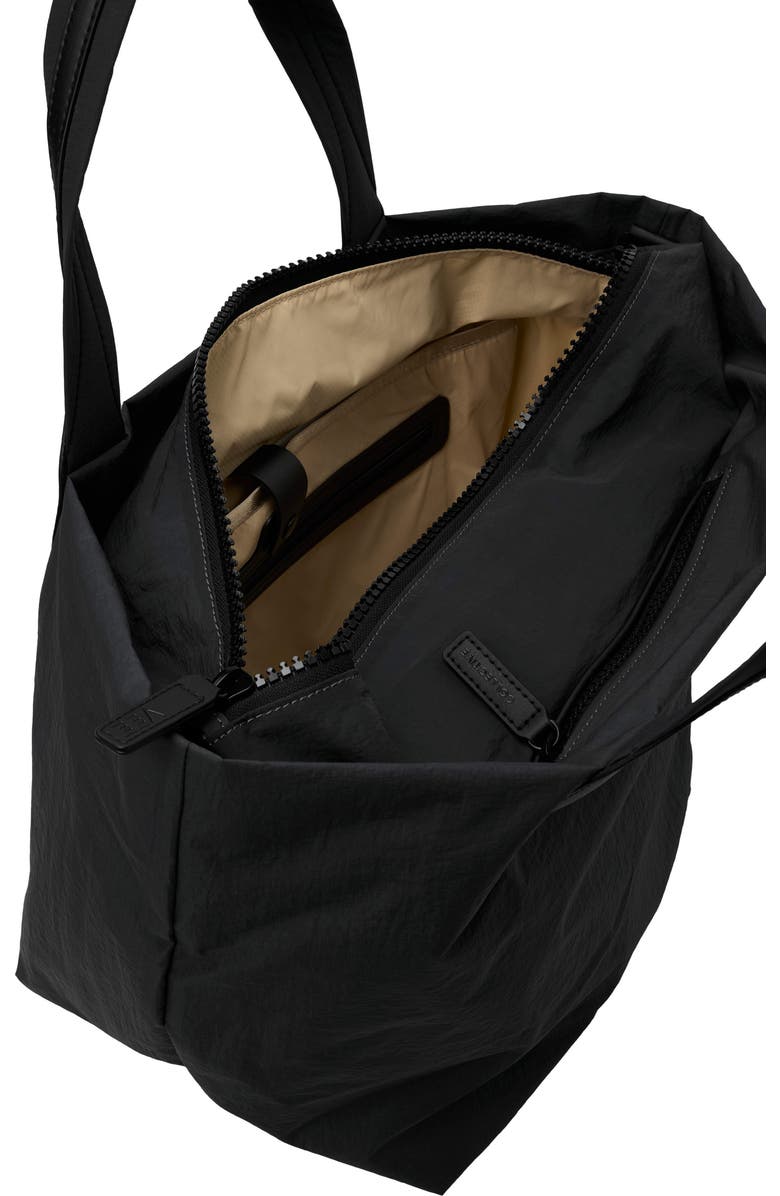 VeeCollective Medium Porter Essence Recycled Paper Nylon Tote, Alternate, color, Bk Paper Blk