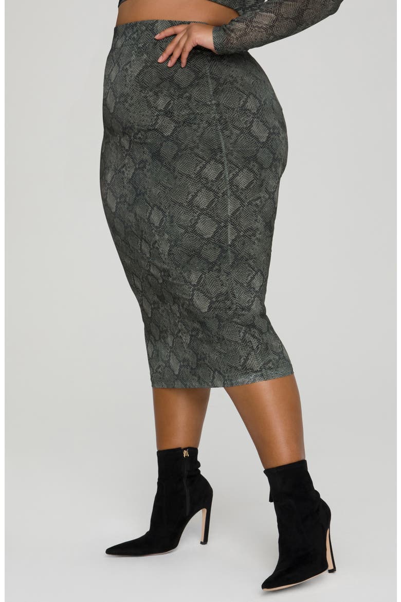Mesh Midi Skirt, Alternate, color, HUNTERSNAKE001