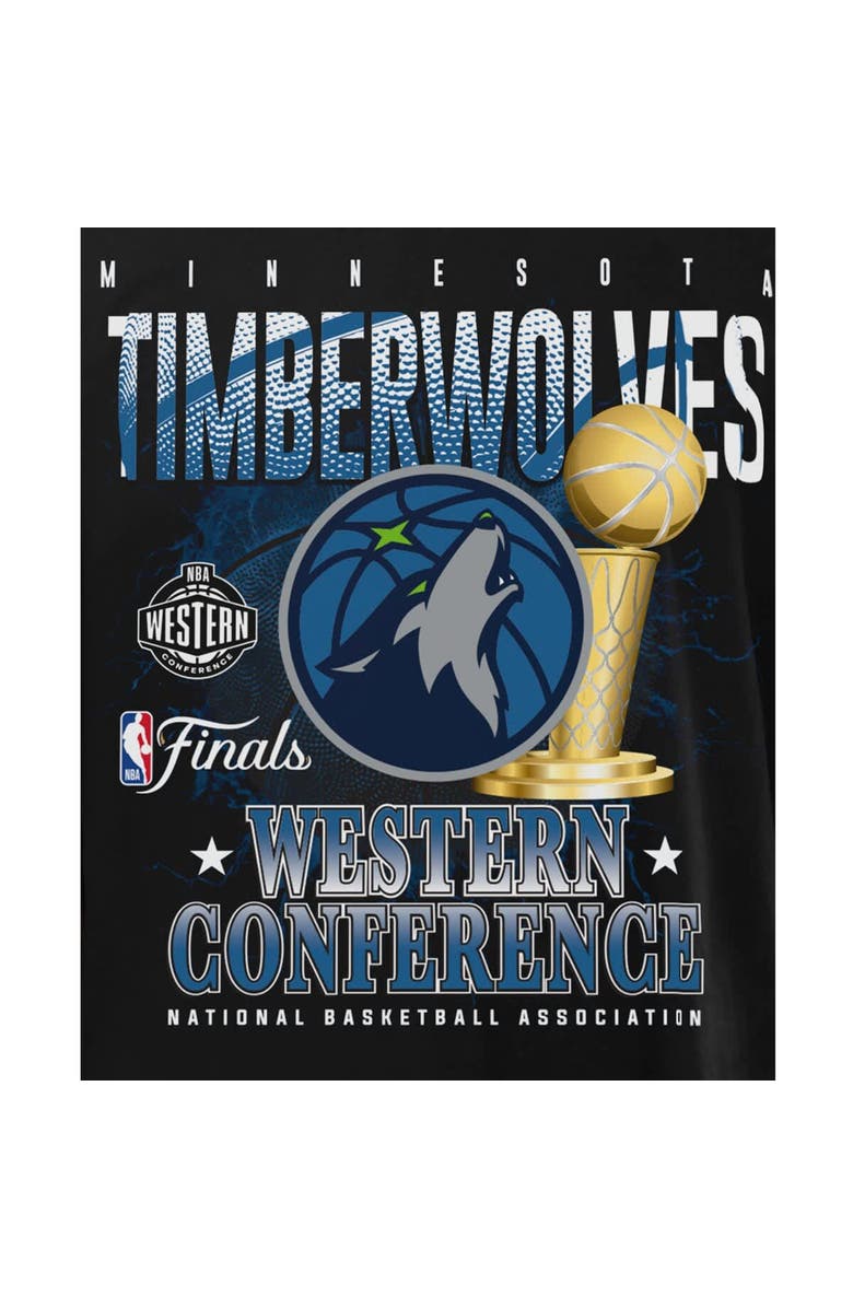 New Era Men's New Era  Black Minnesota Timberwolves 2025 Western Conference Finals T-Shirt, Alternate, color, 