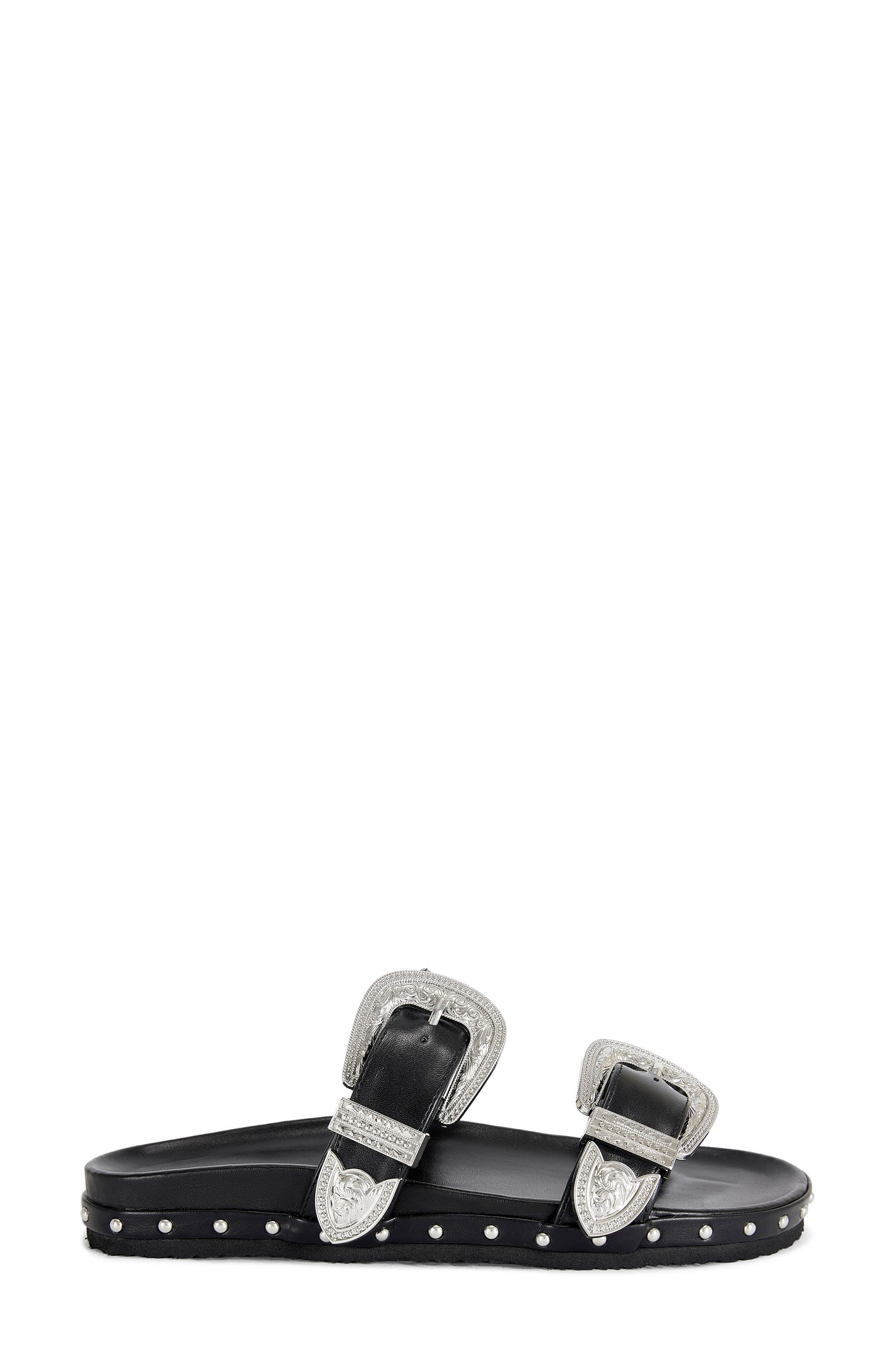 AZALEA WANG Tegan Studded Two-Strap Sandal, Alternate, color, 