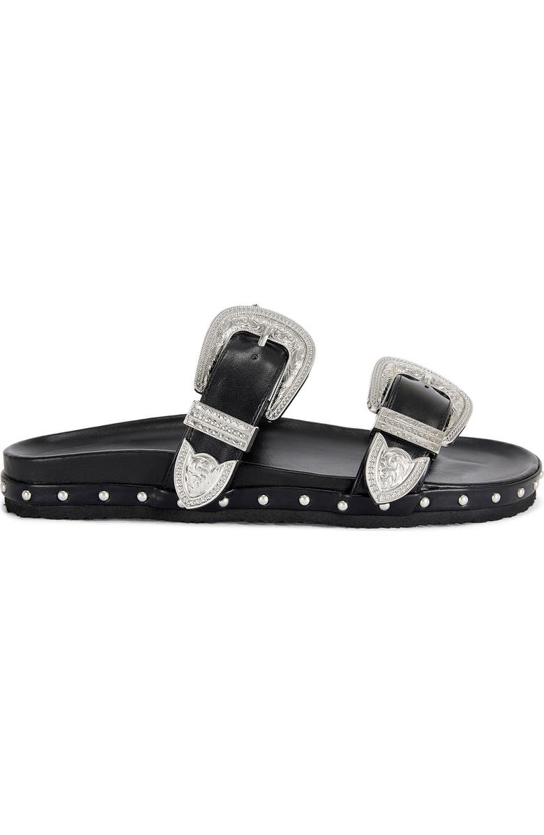 AZALEA WANG Tegan Studded Two-Strap Sandal, Alternate, color,