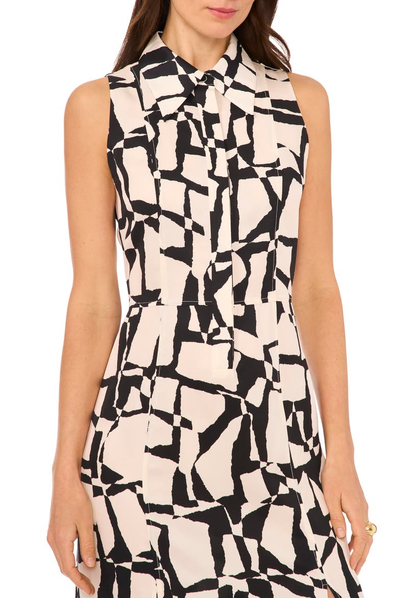 Sienna Sleeveless Shirtdress, Alternate, color, EGGNOG WHITE