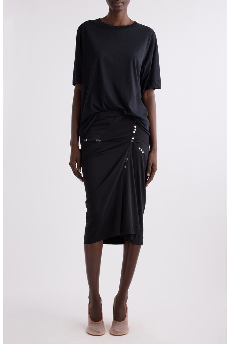 Hatro Oversize Cotton T-Shirt, Alternate, color, BLACK