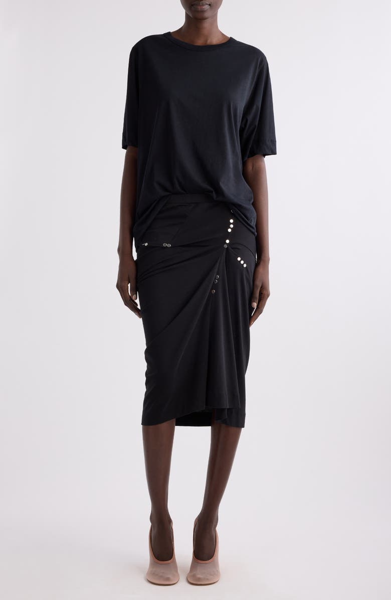 Dries Van Noten Hatro Oversize Cotton T-Shirt, Alternate, color, Black