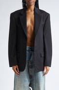Balenciaga Tailored Wool Gabardine Blazer