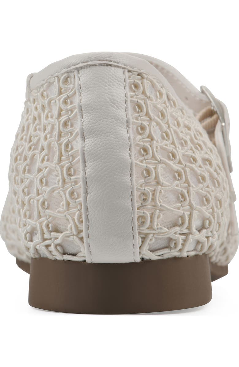 CLIFFS BY WHITE MOUNTAIN Besnik Mary Jane Flat, Alternate, color, Ecru Fabric