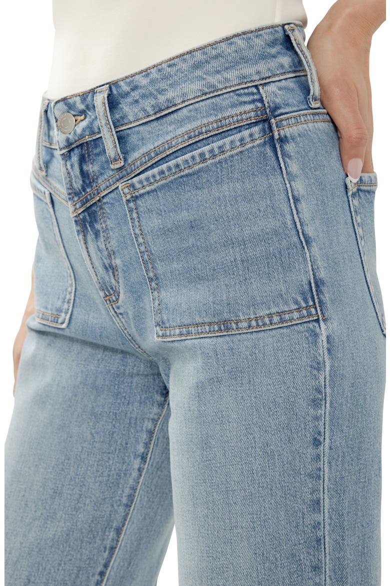 Avery Patch Pocket Wide Leg Trouser Jeans, Alternate, color, WANDERLUST