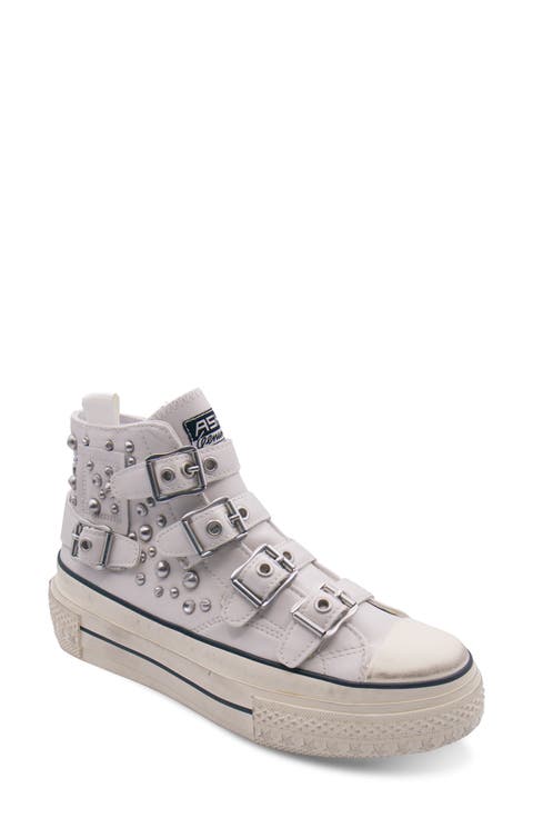 Rainbow Studs High Top Platform Sneaker
