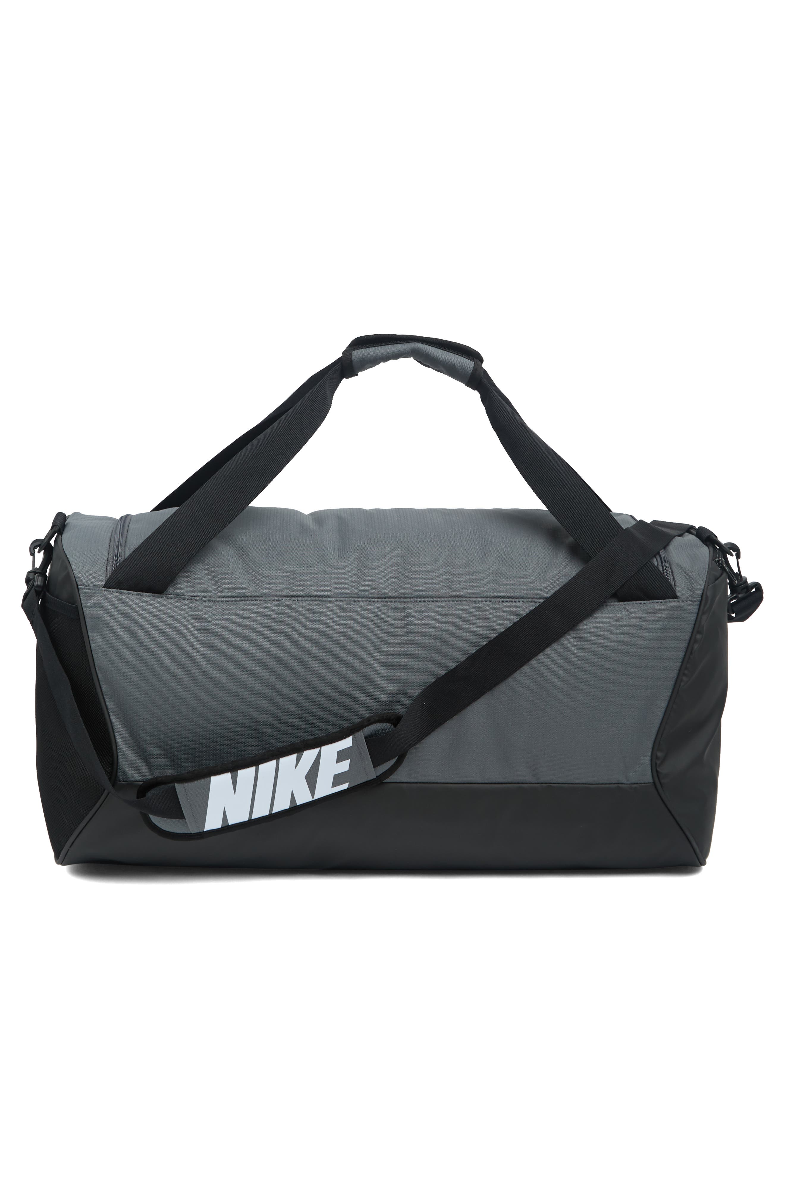 Brasilia 9.5 Training Duffel Bag, Alternate, color, FLINT GREY/ WHITE