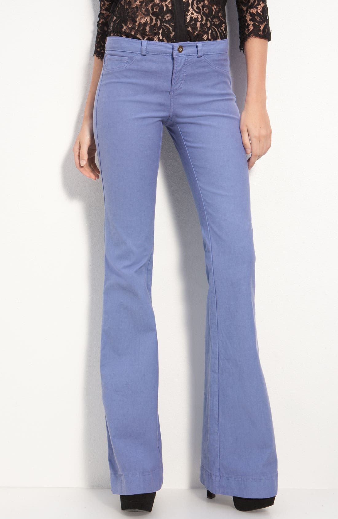 Robert Rodriguez Overdyed Flare Leg Pants (Women) | Nordstrom