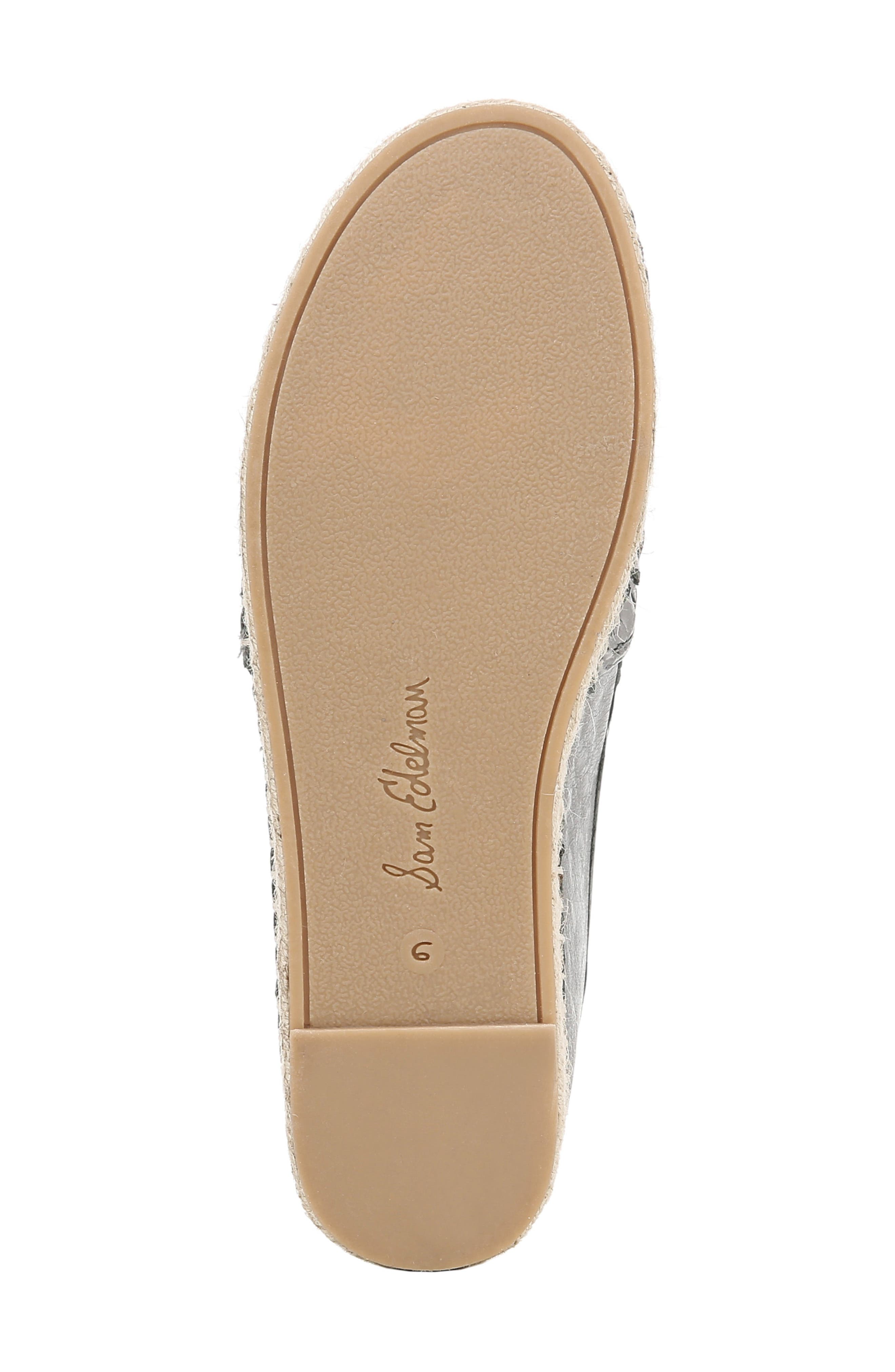Catherine Platform Flat, Alternate, color, PEWTER LEATHER