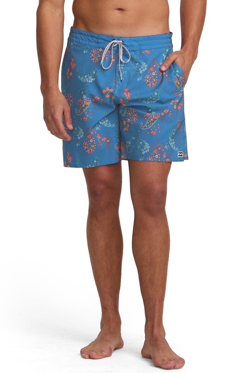 Billabong Good Times Lo Tide Board Shorts, Main, color, Bay Bluednu