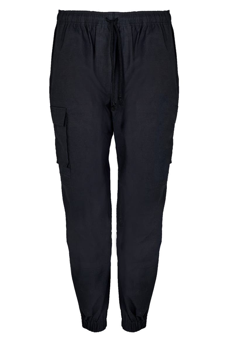 Quinn Crop Cargo Pants, Alternate, color, BLACK