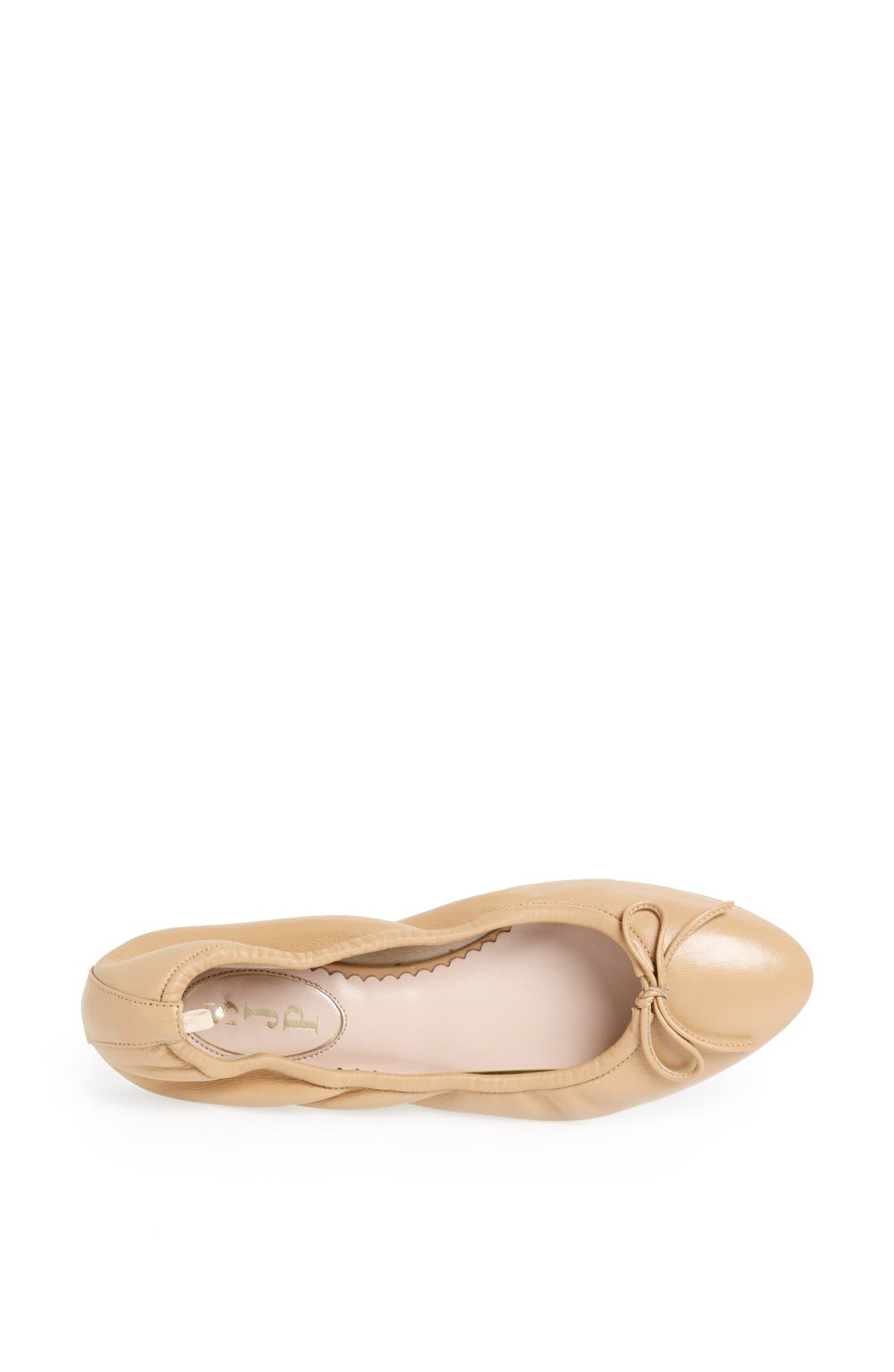 by Sarah Jessica Parker 'Gelsey' Nappa Leather Skimmer Flat, Alternate, color, NUDE NAPPA