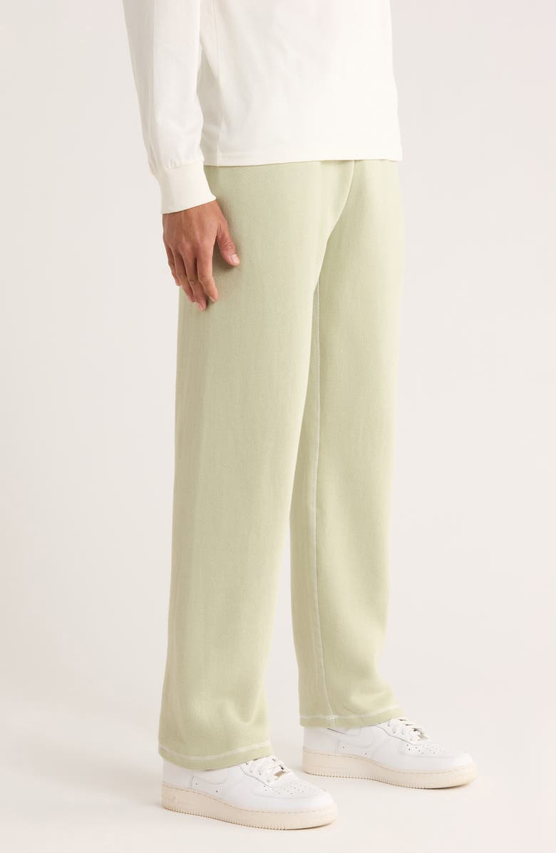 Museum of Peace & Quiet Wordmark Reverse Stitch Cotton Fleece Sweatpants, Alternate, color, Sage