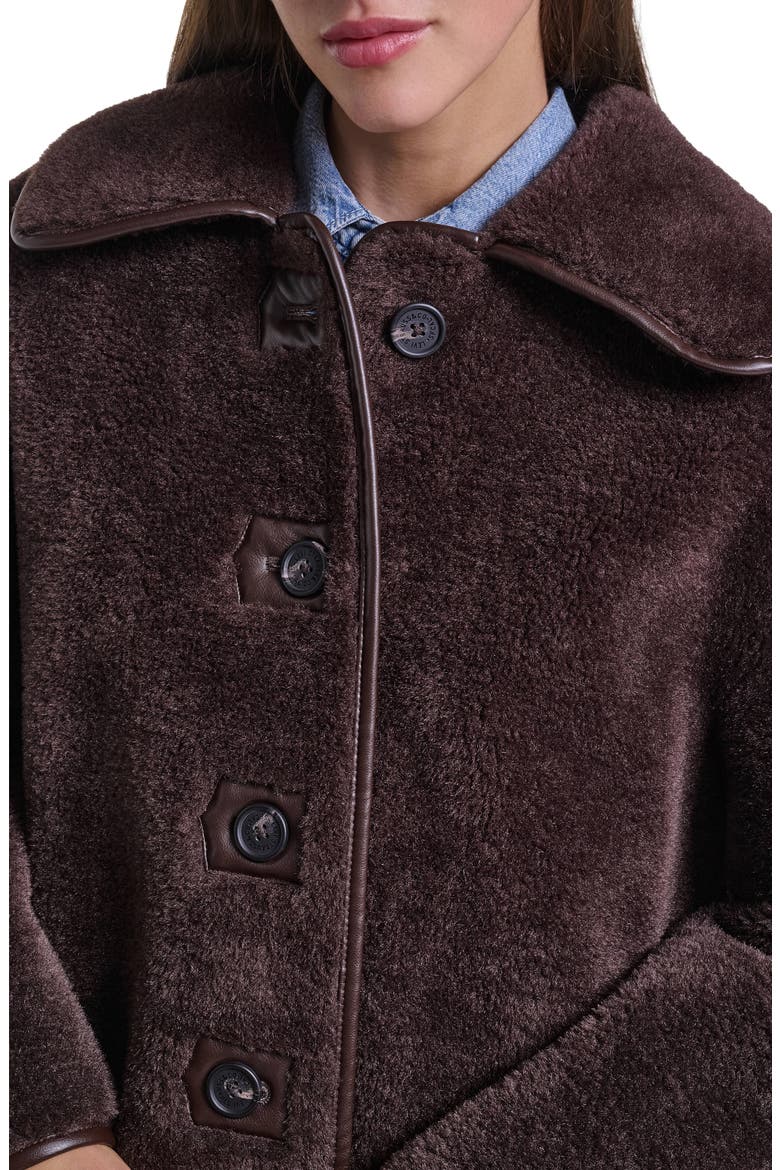 Reversible Faux Shearling Coat, Alternate, color, JAVA