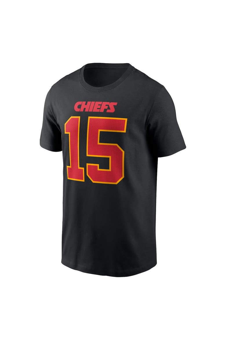Men's Nike Patrick Mahomes Black Kansas City Chiefs Carbon Name & Number T-Shirt, Alternate, color, Black