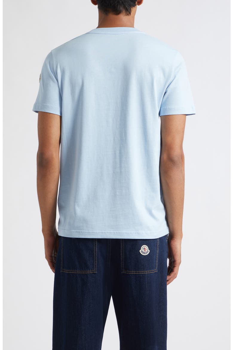 Monogram Logo Cotton T-Shirt, Alternate, color, CERULEAN