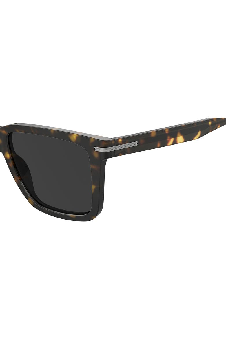 BOSS 55mm Square Sunglasses, Alternate, color, Havana
