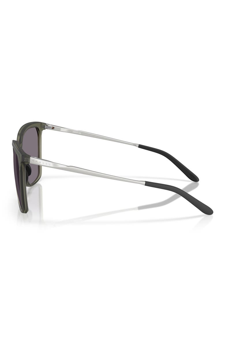 57mm Prizm™ Polarized Rectangular Sunglasses, Alternate, color, MATTE OLIVE / GREY POLAR