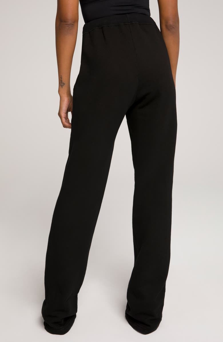 Good American Terry Fleece Wide Leg Sweatpants, Alternate, color, 