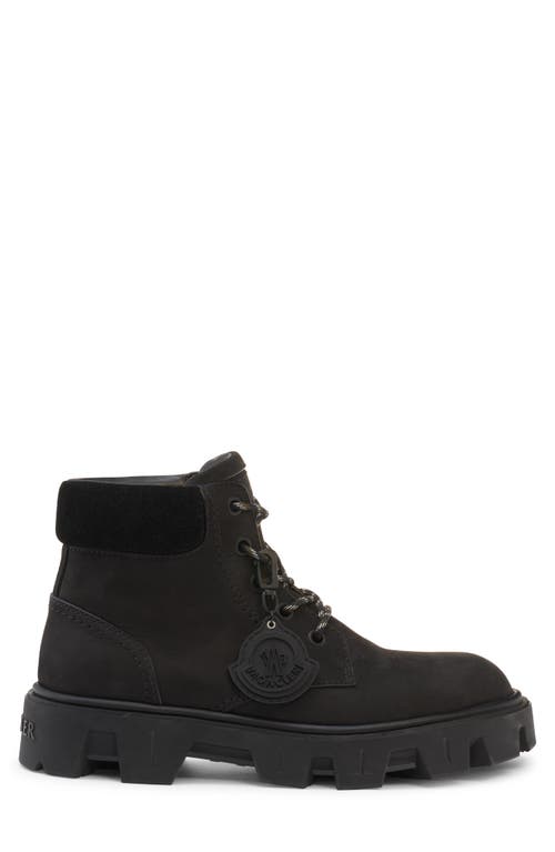 Moncler Peak City Lace-up Boot In Black
