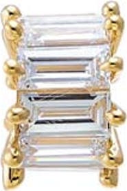 BY ADINA EDEN Lab Grown Diamond Baguette Rondelle Charm 14K