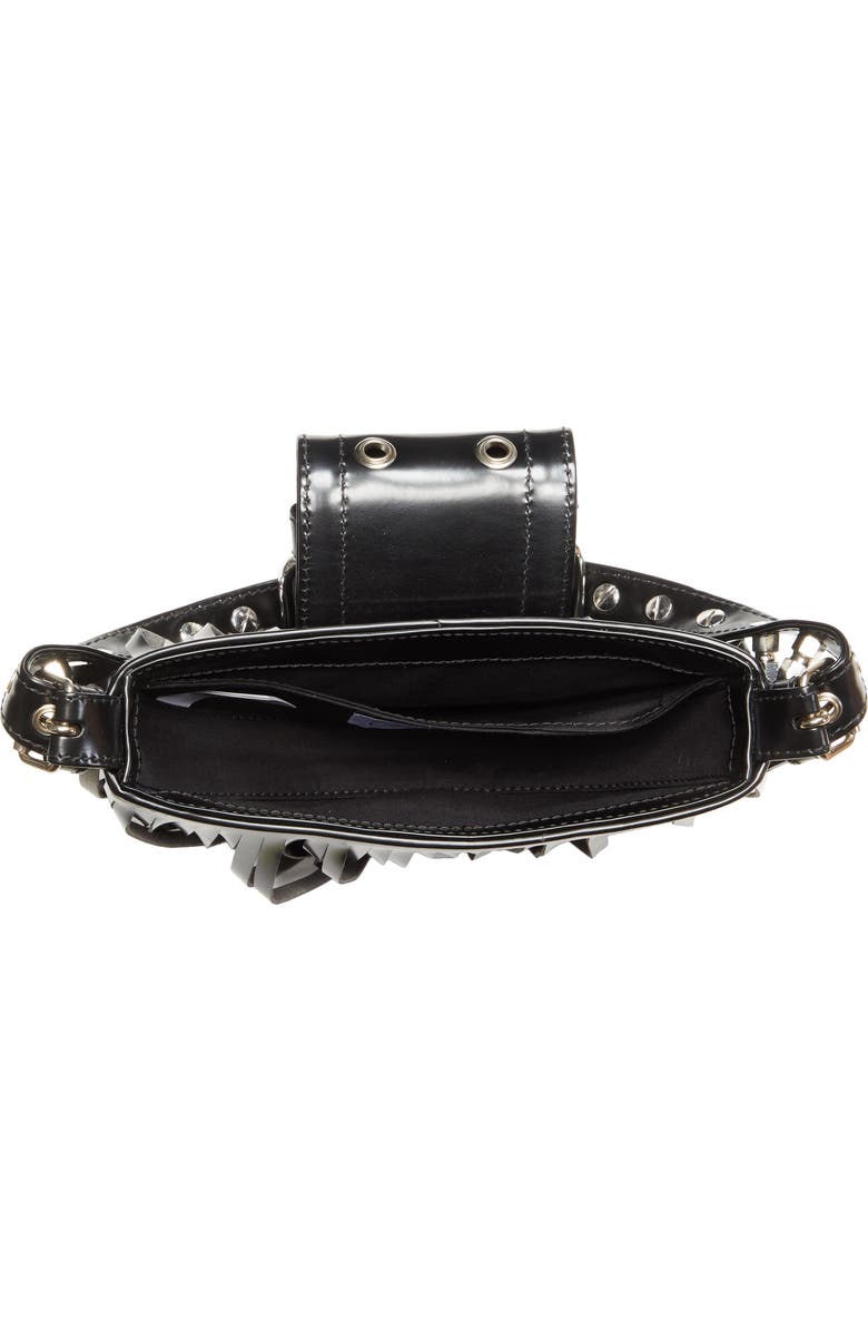 Vaquera Mini Fringe Faux Leather Handbag, Alternate, color,