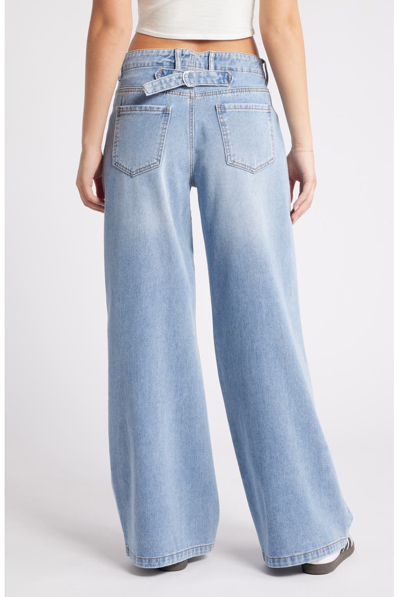 Utility High Waist Wide Leg Jeans, Alternate, color, LIGHT INDIGO