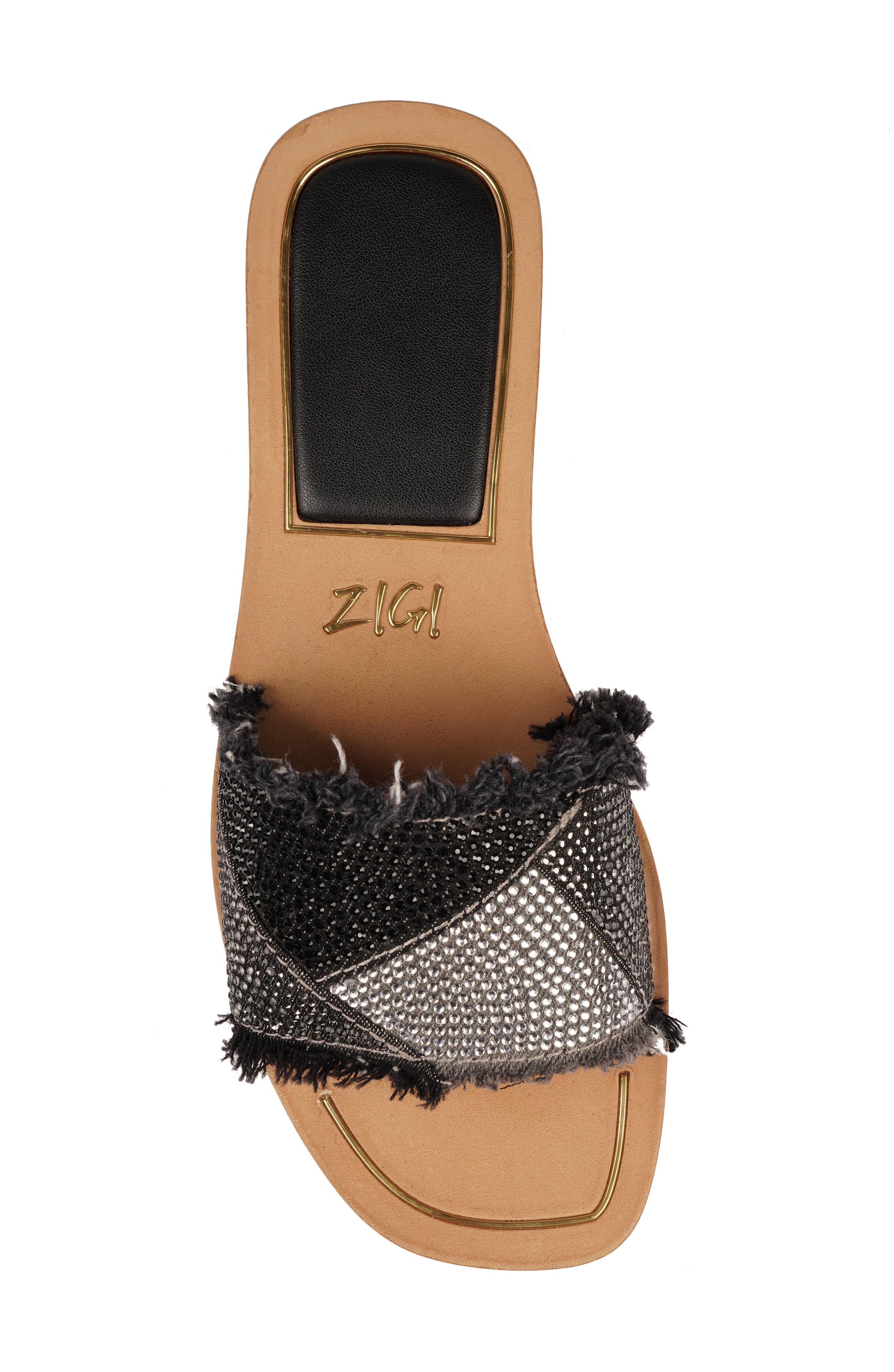 ZIGI Tamy Rhinestone Slide Sandal, Alternate, color, 