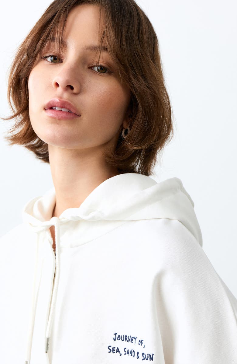MANGO TEEN Message Graphic Cotton Hoodie, Alternate, color,