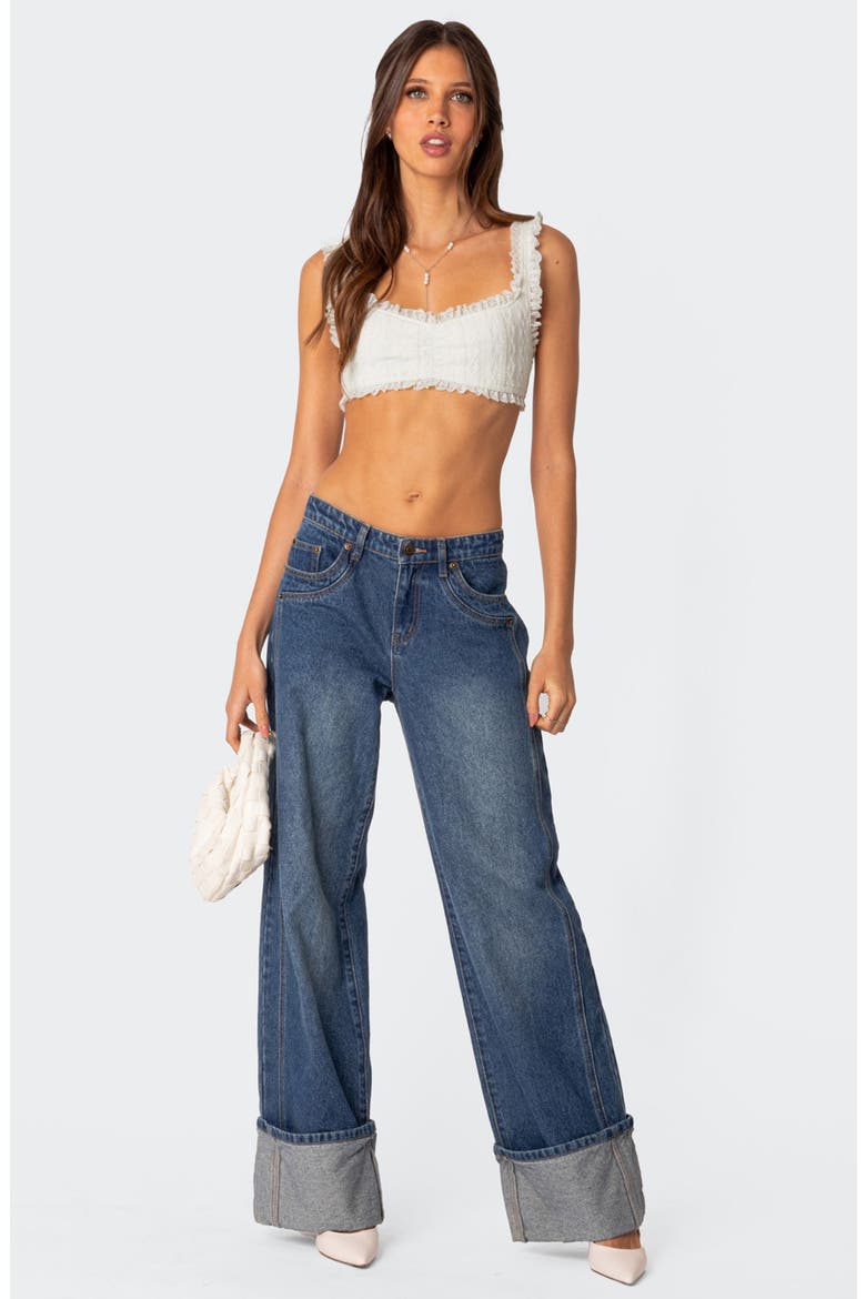 Fairytale Lace Crop Top, Alternate, color, WHITE