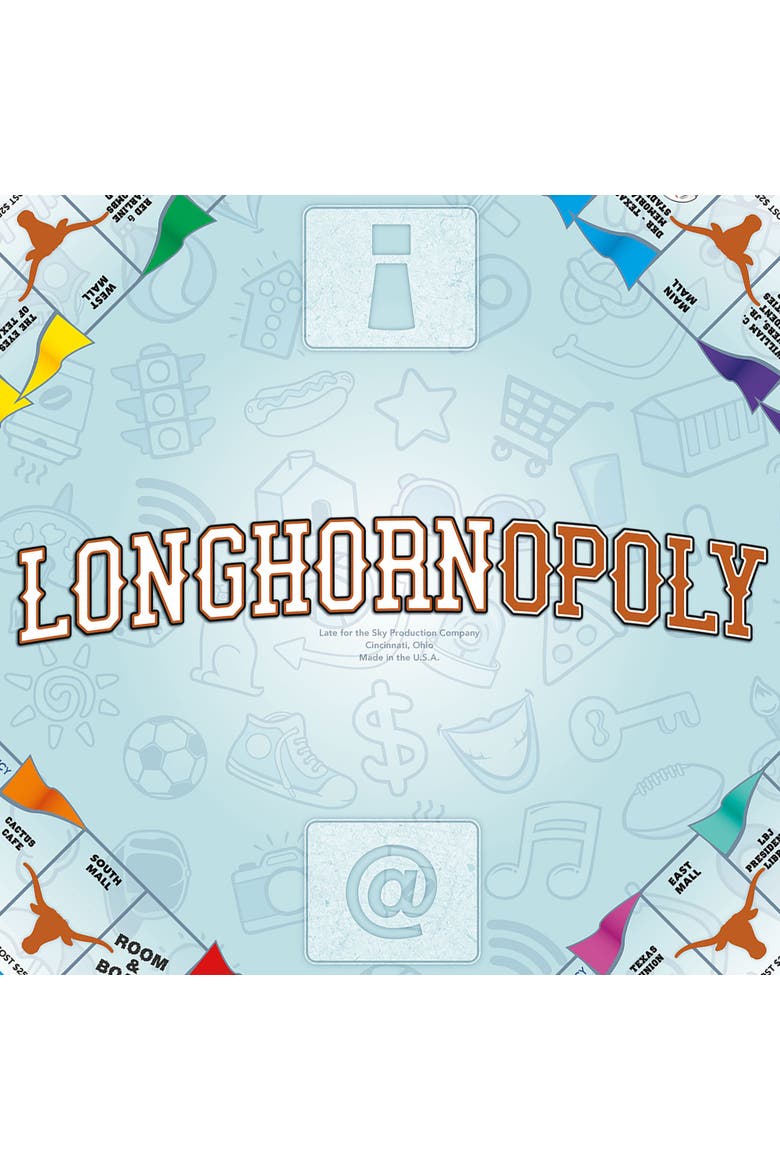 Longhorn Opoly Texas Themed Family Board Game Ages 8+, Alternate, color, Multicolored