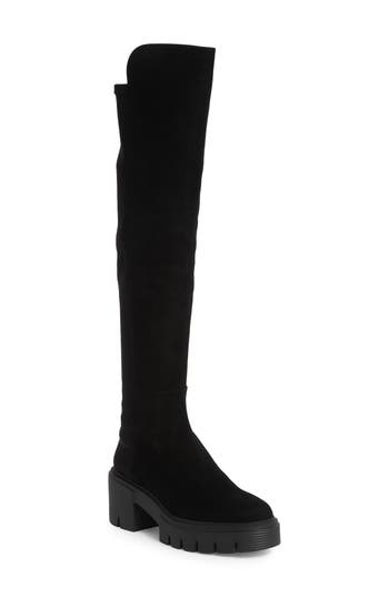 Stuart Weitzman Boots 5050 Women Suede Black In Black