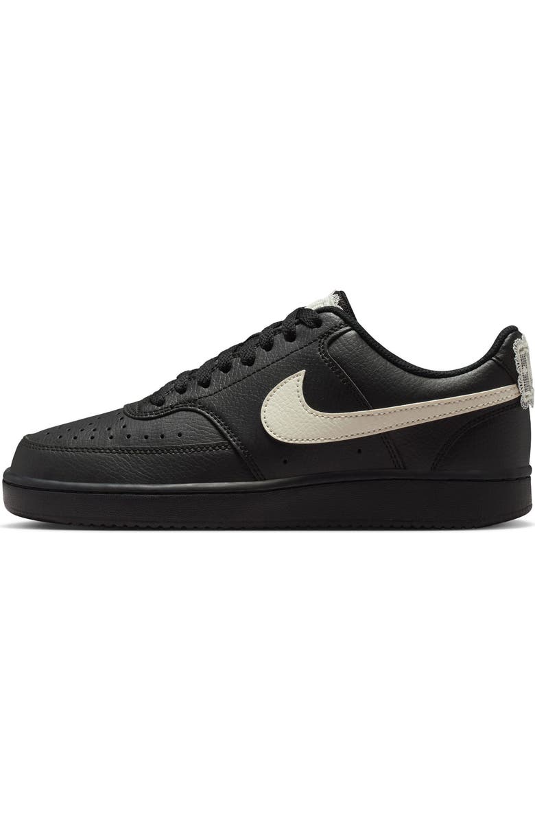 Nike Court Vision Sneaker, Alternate, color, Black/ Pale Ivory